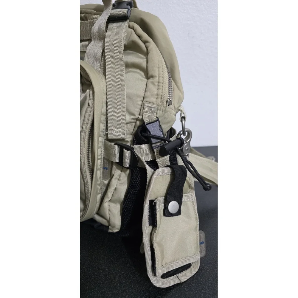 Triple 5 Soul Crossbody‎ Fanny Pack Bag Tan Lumbar Hike Outdoor Compass Utility
